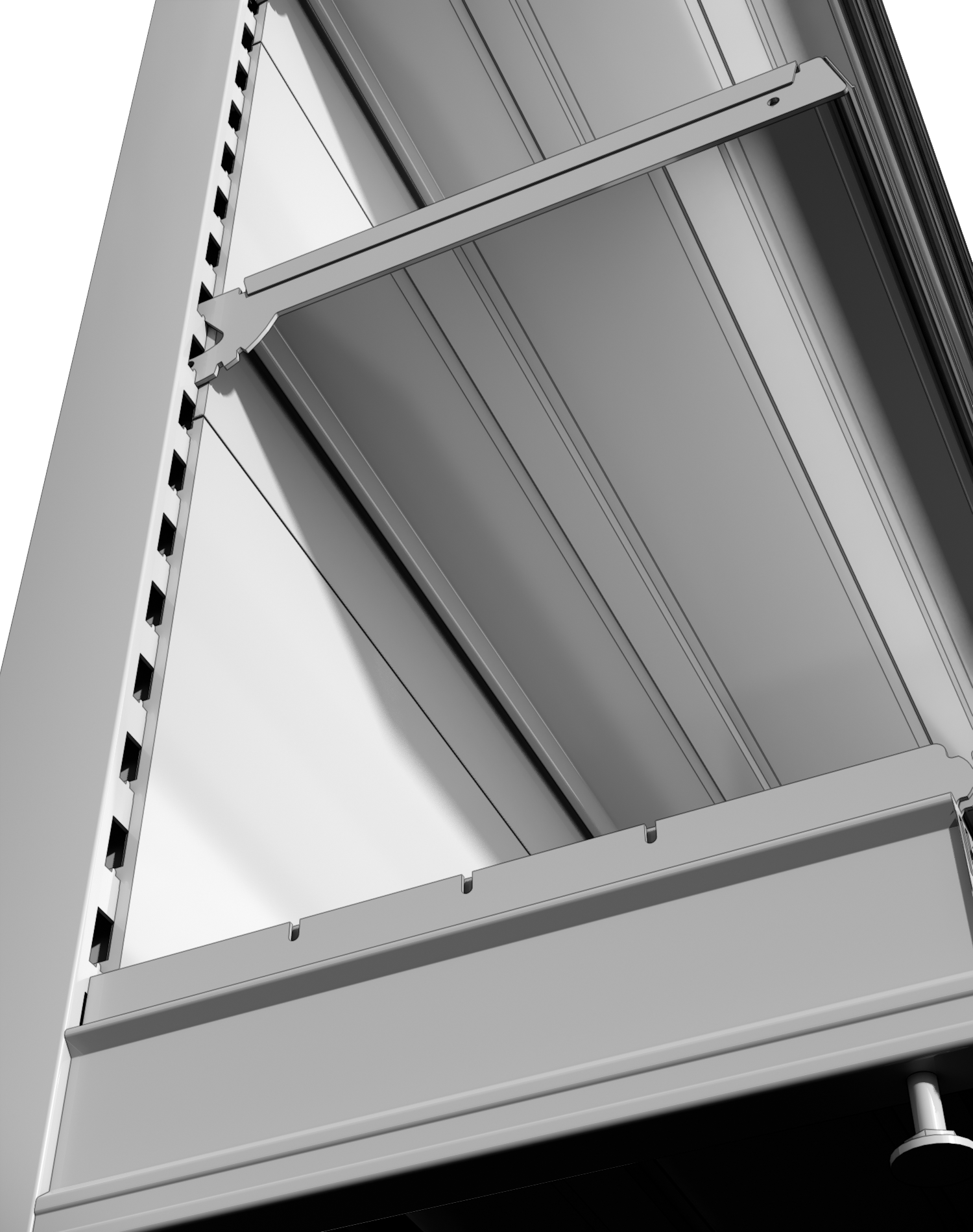 REGAŁ SKLEPOWY MAGO metalowy ścienny 210/100/45 - obrazek 5