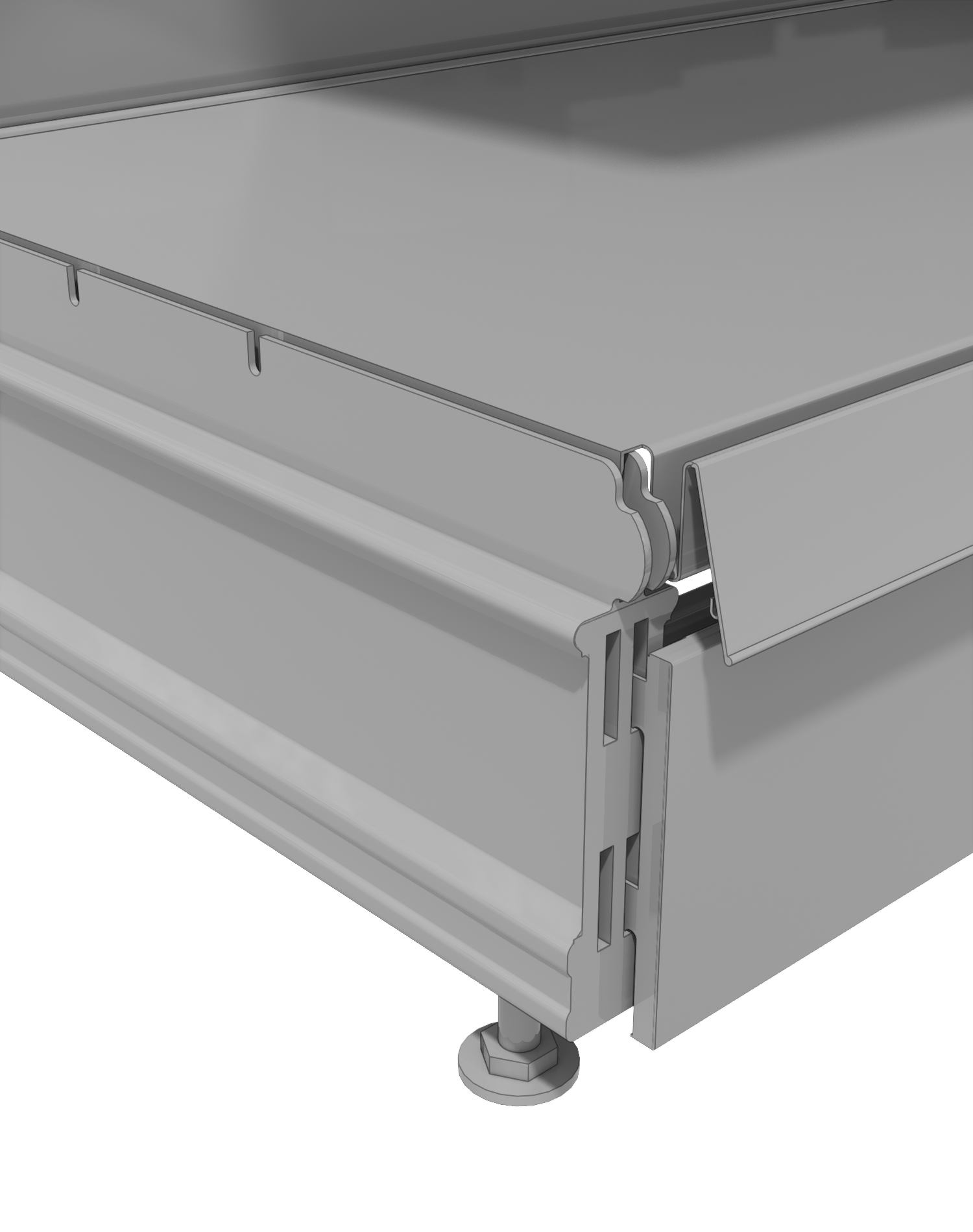 REGAŁ SKLEPOWY MAGO metalowy ścienny 210/100/45 - obrazek 6