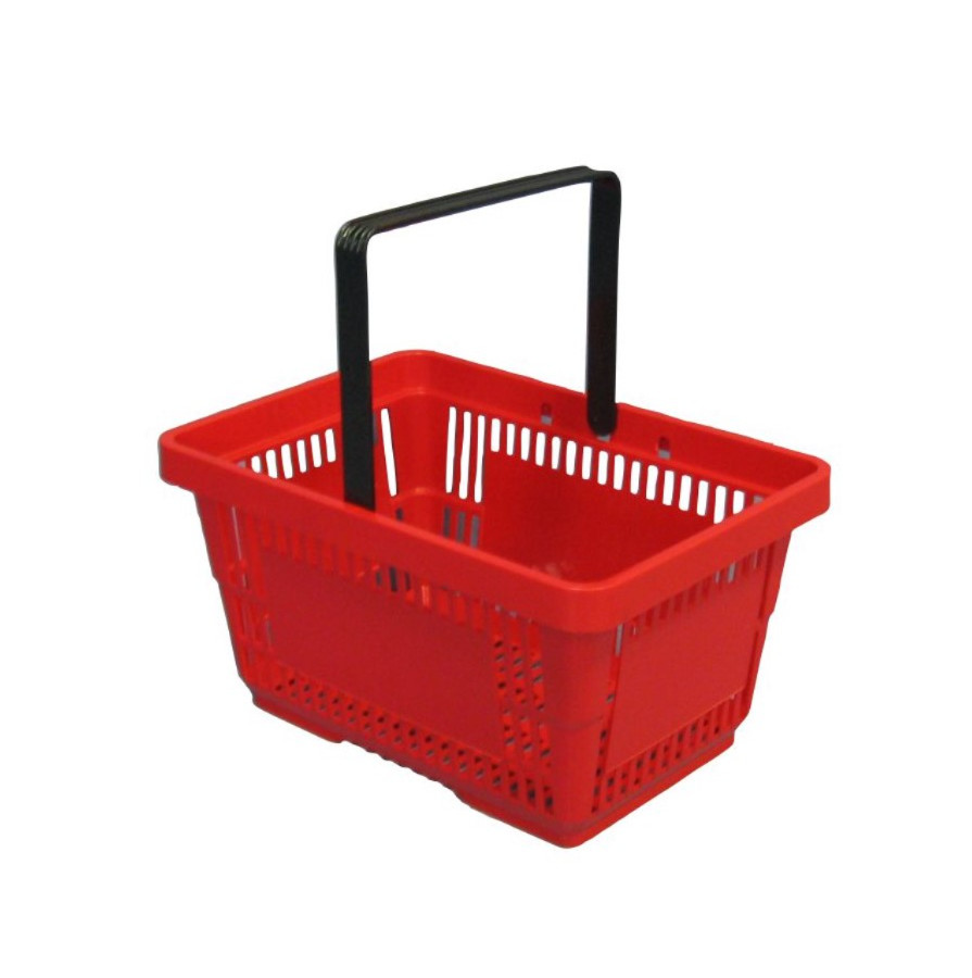 Koszyk Sklepowy Ręczny na Zakupy 22L Jedna Rączka