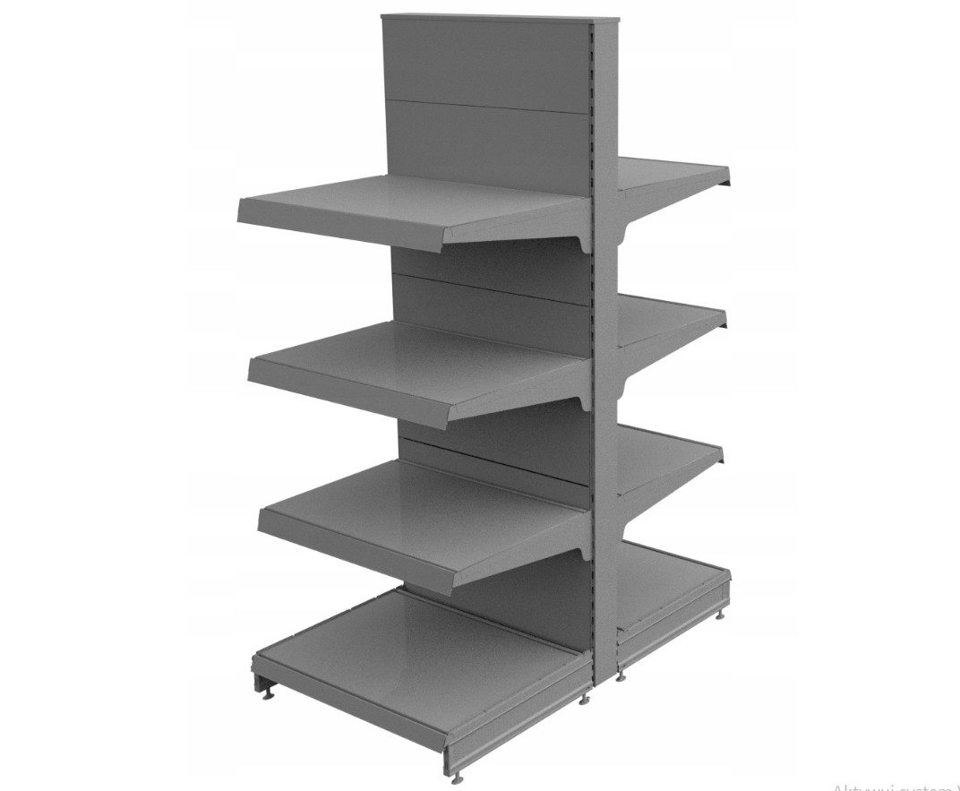 REGAŁ SKLEPOWY MAGO metalowy gondola 150/60/102