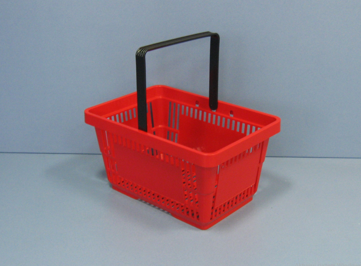 Koszyk Sklepowy Ręczny na Zakupy 22L Jedna Rączka - obrazek 2