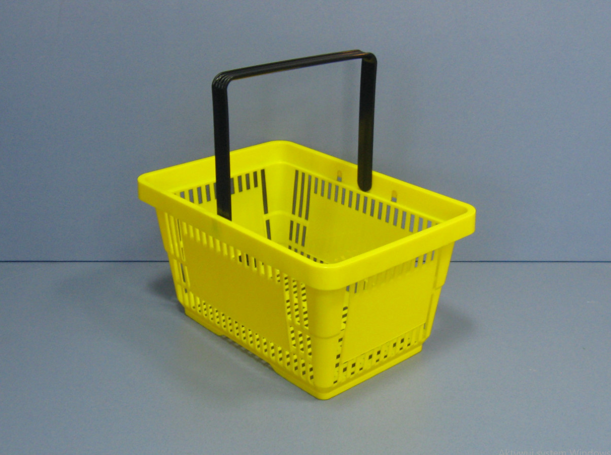 Koszyk Sklepowy Ręczny na Zakupy 22L Jedna Rączka - obrazek 3